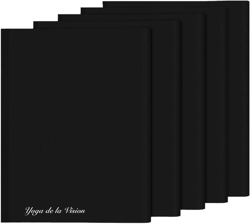 Feuilles papier noires yoga de la vision troubles neurovisuels